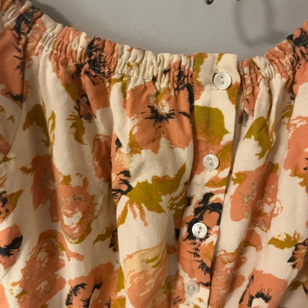 Free people floral off the shoulder mini dress